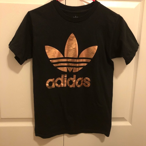 adidas rose gold shirt black